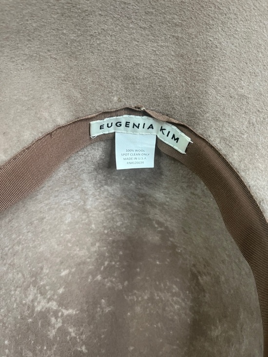 Eugenia Kim Wide-Brim Felt Floppy Hat in Taupe with Braided Silver Cord main image 7
